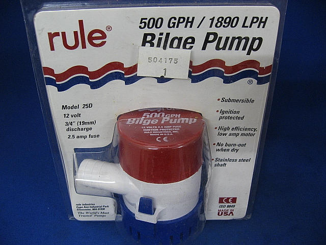 Bilge Pump 500 GPH/1890 LPH